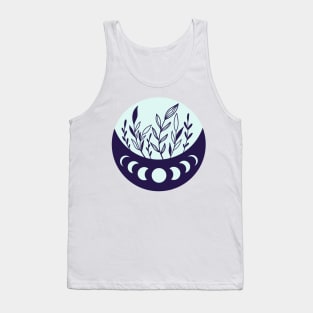 Flower Moon Silhouette Tank Top